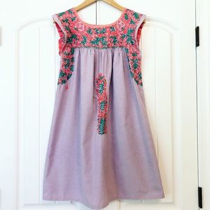Mi Golondrina Flores Dress Size Small EUC $195